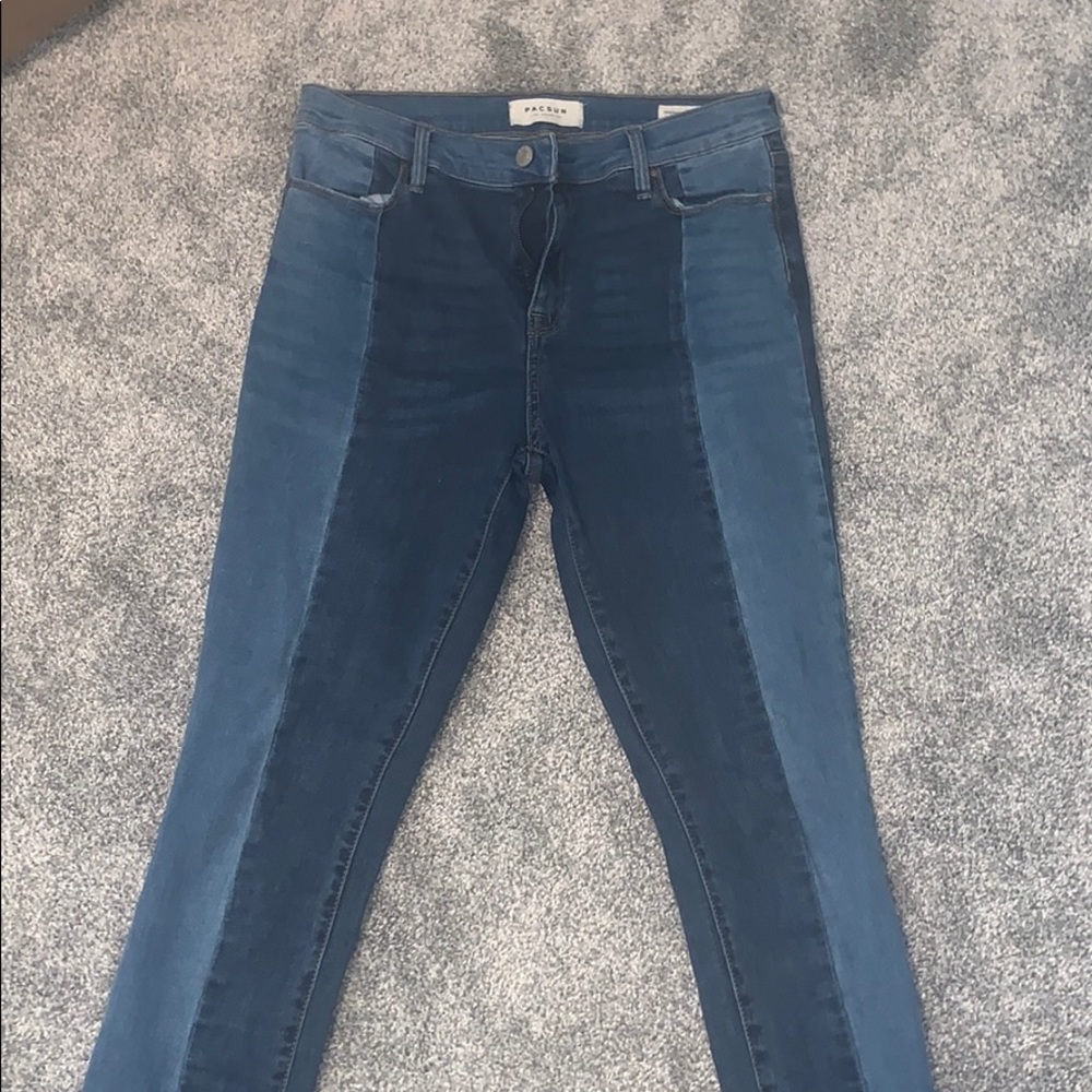 Dual tone jeans